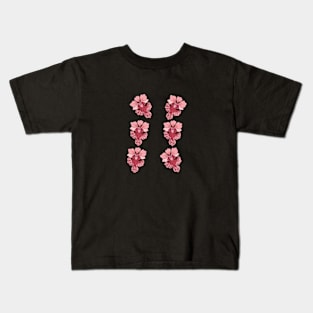 Orchid Wildflower Vintage Bloom Blossom Flora Since Kids T-Shirt